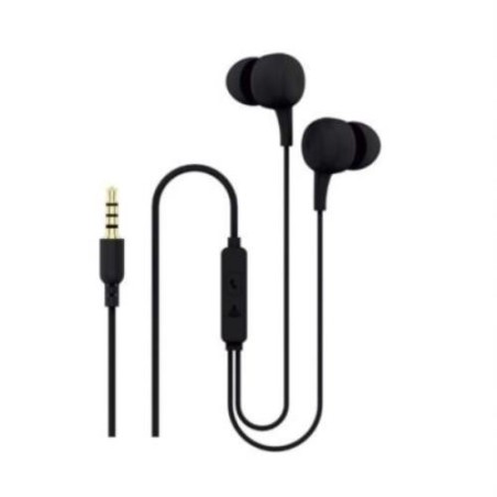 AURICULARES KSIX CON MICROFONO ERGONOMICO NEGRO