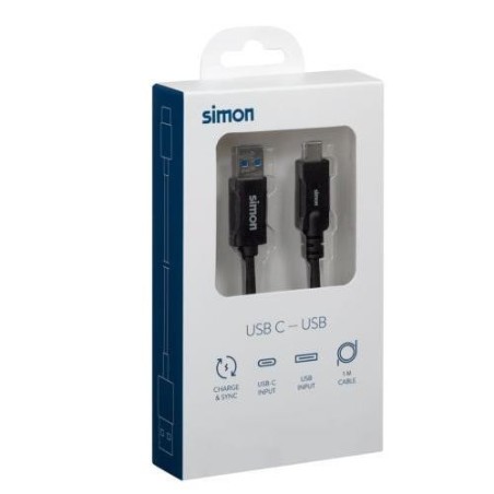 CABLE USB 3.1 A - USB C NEGRO 1M MU133201