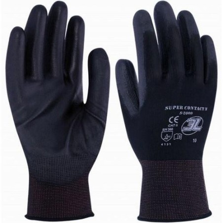 GUANTE SUPERCONTACT N NEGRO TALLA 7 SC-2000