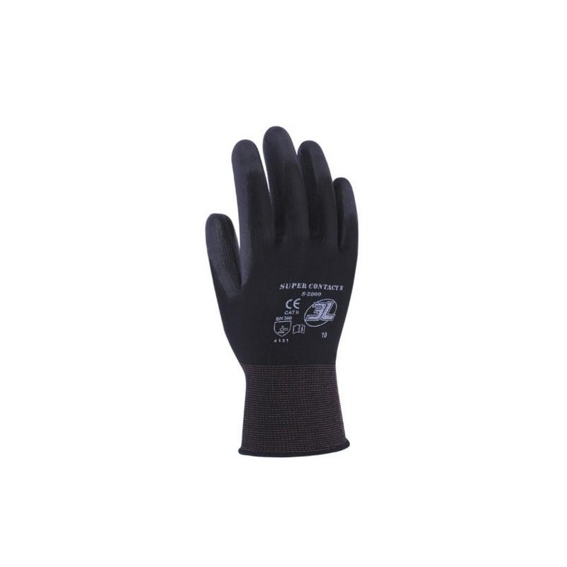 GUANTE SUPERCONTACT N NEGRO TALLA 10 SC-2000