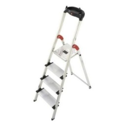 ESCALERA DOMESTICA PELDAÑOS ANCHOS 4 XXL PLASTICA