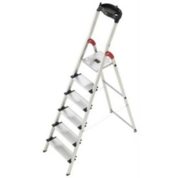 ESCALERA DOMESTICA PELDAÑOS ANCHOS 6 XXL PLASTICA