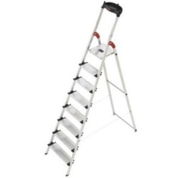 ESCALERA DOMESTICA PELDAÑOS ANCHOS 8 XXL PLASTICA