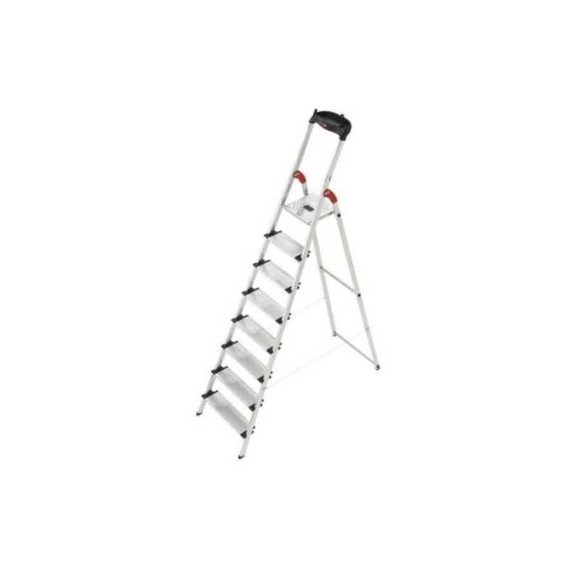 ESCALERA DOMESTICA PELDAÑOS ANCHOS 8 XXL PLASTICA