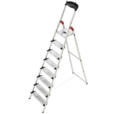ESCALERA DOMESTICA PELDAÑOS ANCHOS 8 XXL PLASTICA
