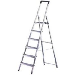 ESCALERA DOMESTICA STANDAR 6 PELDAÑOS L40 PLASTICA