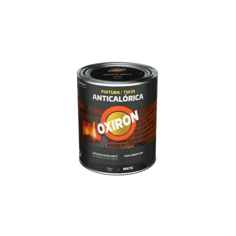 PINTURA ANTICALORICA ON OXIRON NEGRA 750ML