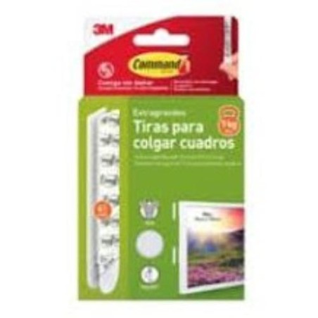 TIRAS CUALGA CUADROS PEQUEÑAS BLANCAS