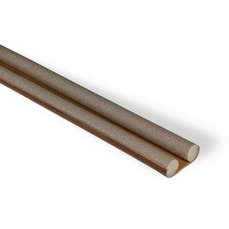 BURLETE DOBLE BAJO PUERTA ESPUMA 95CM MARRON
