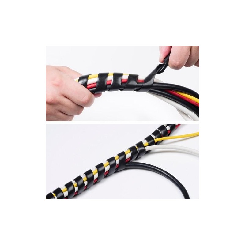 ESPIRAL CABLES NEGRO 2.5M 10-40MM Ø CTW2.5B