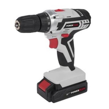 TALADRO BATERIA  20V.1,3AH.2 VELOCIDADES POWC 1071