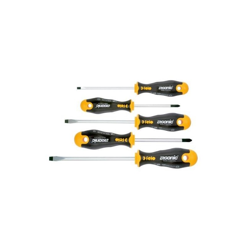 JUEGO 5 DESTORNILLADORES ERGONIC