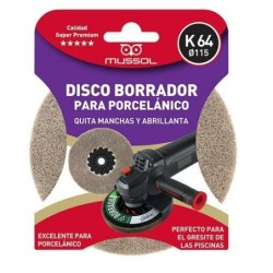 DISCO ABRILLANTADOR BORRADOR PORCELANICO K64 115MM