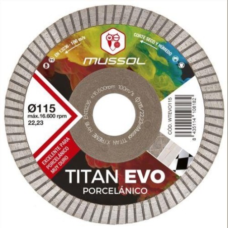 DISCO DIAMANTE TITAN EVO 115 MM. WTEVO115