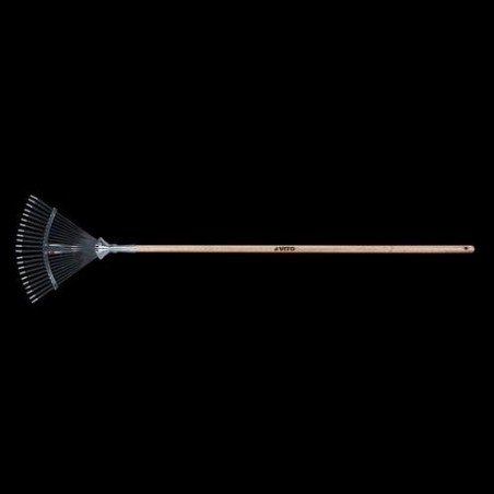 ESCOBA JARDIN AJUSTABLE MANGO DE MADERA VIVR202