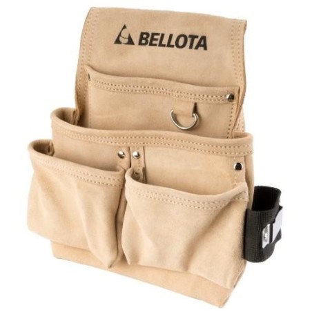 PORTA-HERRAMIENTAS PIEL 4 BOLSILLOS SIN CINTURON