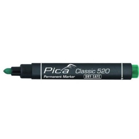 MARCADOR PERMANENTE PICA TIPO BALA VERDE