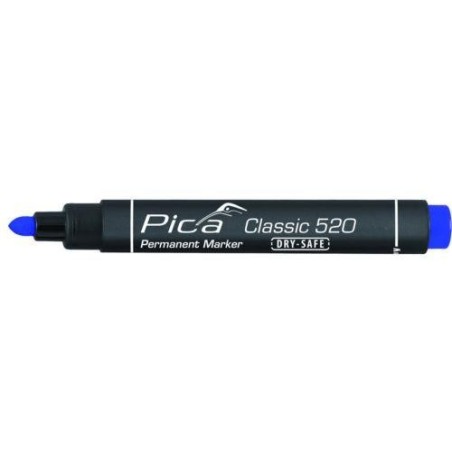 MARCADOR PERMANENTE PICA TIPO BALA  AZUL