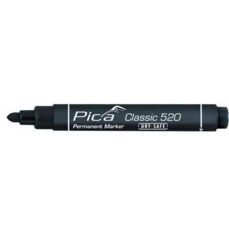 MARCADOR PERMANENTE PICA TIPO BALA NEGRO