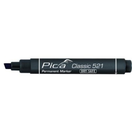 MARCADOR PERMANENTE PICA TIPO PINCEL NEGRO
