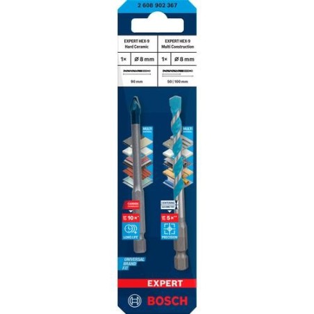 BROCA EXPERT HEX-9 HARD CERAMIC + HEX-9 MULTI 8MM