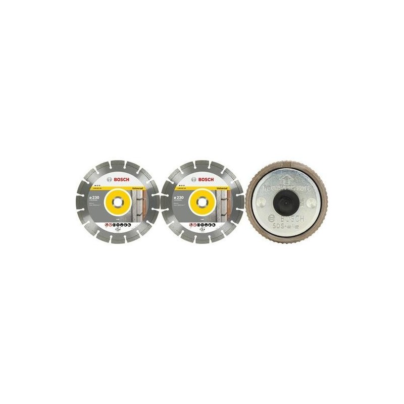 KIT 2 DISCOS DE DIAMANTE STANDARD UNIVERSAL 230MM