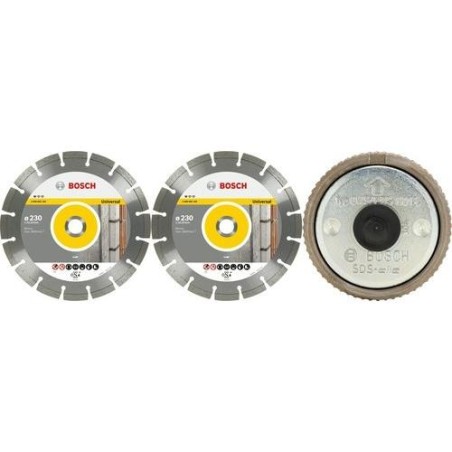 KIT 2 DISCOS DE DIAMANTE STANDARD UNIVERSAL 230MM