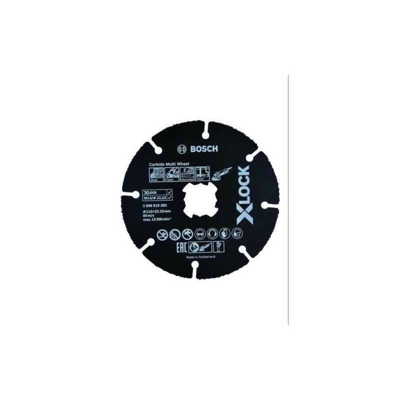 DISCO CORTE MULTIWHEEL 115 X 22,23 MM X-LOCK