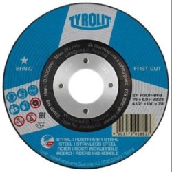 DISCO DESBASTE ACERO/INOX 125X6X22.2 FASCUT