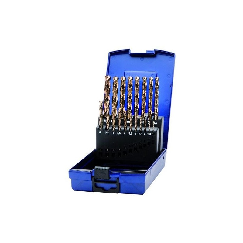 JUEGO BROCAS 25 PIEZAS KE13 COBALTO DIN 338 N HSS