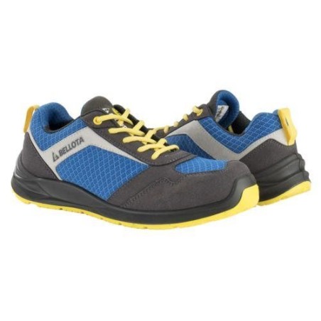 ZAPATO SEG. S1P FLEX AZUL-AMARILLO T-41