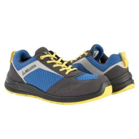 ZAPATO SEG. S1P FLEX AZUL-AMARILLO T-45