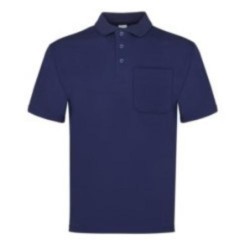 POLO M/CORTA AZUL 1 BOLSILLO T. XL 100-AM