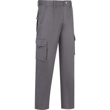 PANTALON GRIS STRETCH MULTIBOLSILLOS T. 38 SE-822