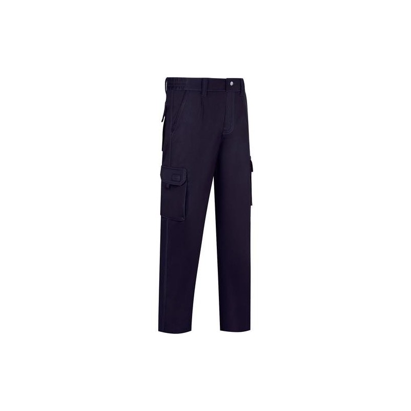 PANTALON AZUL STRETCH MULTIBOLSILLOS T. 64 SE-822