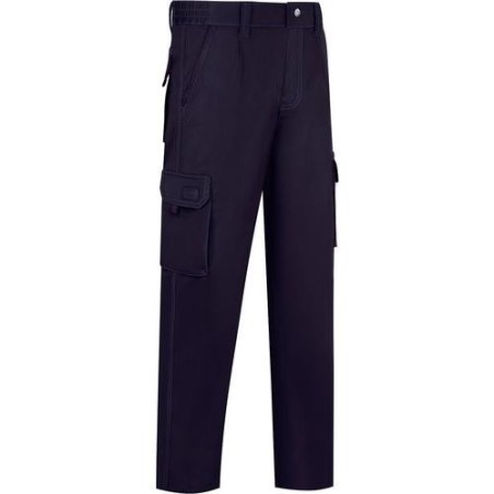 PANTALON AZUL STRETCH MULTIBOLSILLOS T. 64 SE-822