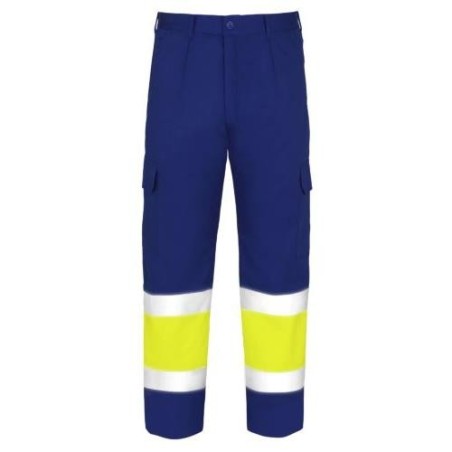 PANTALON ALTA VISIBILIDAD TERGAL AZUL MARINO T-56
