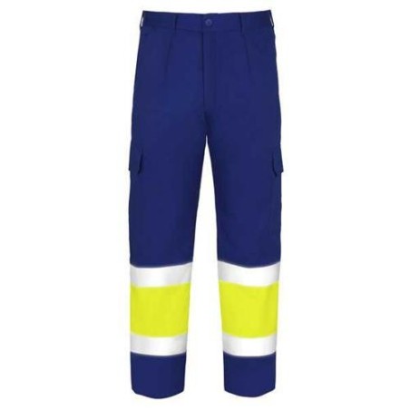 PANTALON ALTA VISIBILIDAD TERGAL AZUL MARINO T-60