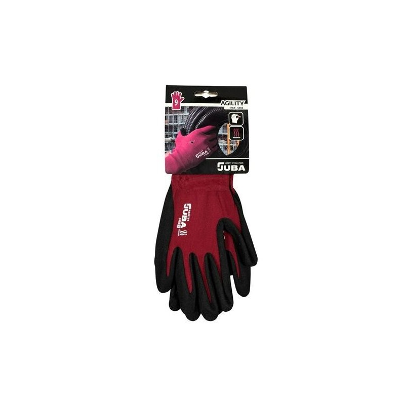 GUANTE NITRILO AGILITY 6/XS GRANATE (H4118/6)