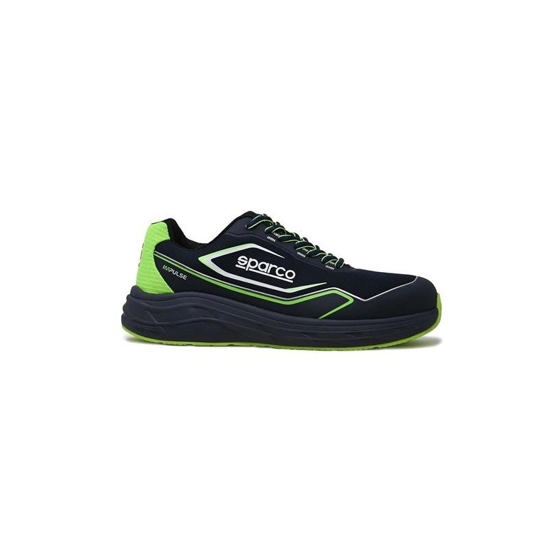 ZAPATO SEG. ESD S1PS IMPULSE WILLEN NEG/VERD T-36