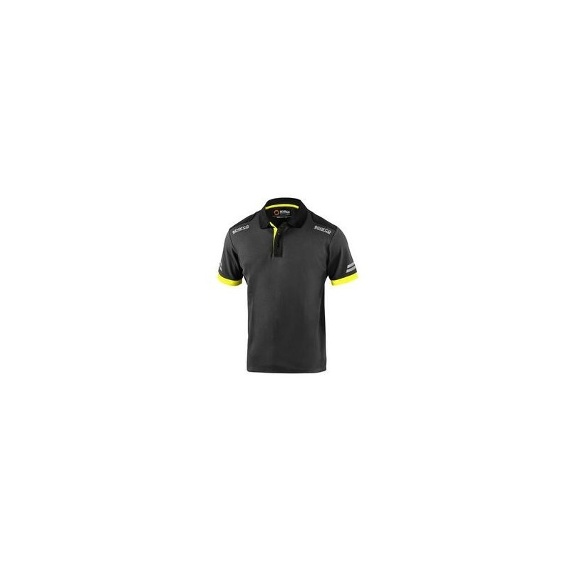 POLO TOLEDO M/CORTA GRIS AMARILLO T-S