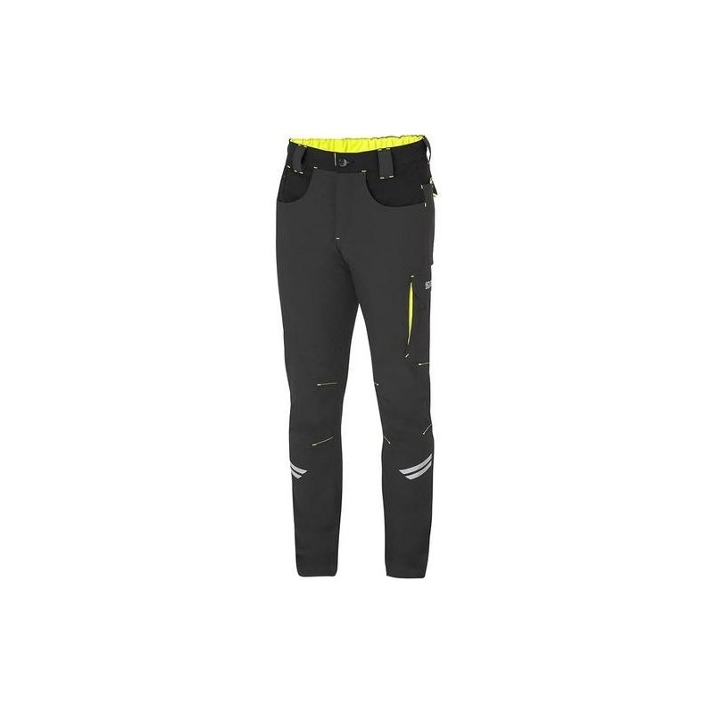 PANTALON KANSAS LIGHT TECH GRIS/AMARILLO T-L