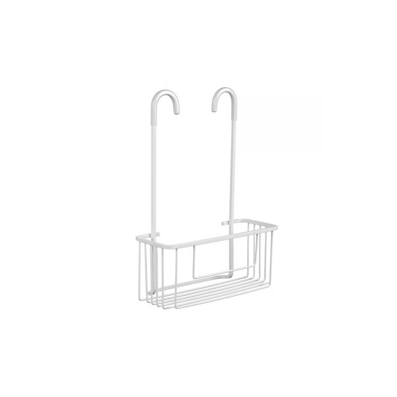 CESTILLO C/COLGADOR GRIFO ALUMINIO ARTIC BLANCO