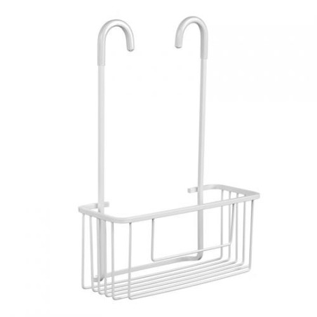 CESTILLO C/COLGADOR GRIFO ALUMINIO ARTIC BLANCO