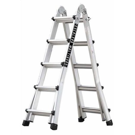 ESCALERA MULTIUSO AL. 5X5 10+10 PELDAÑOS MASTER
