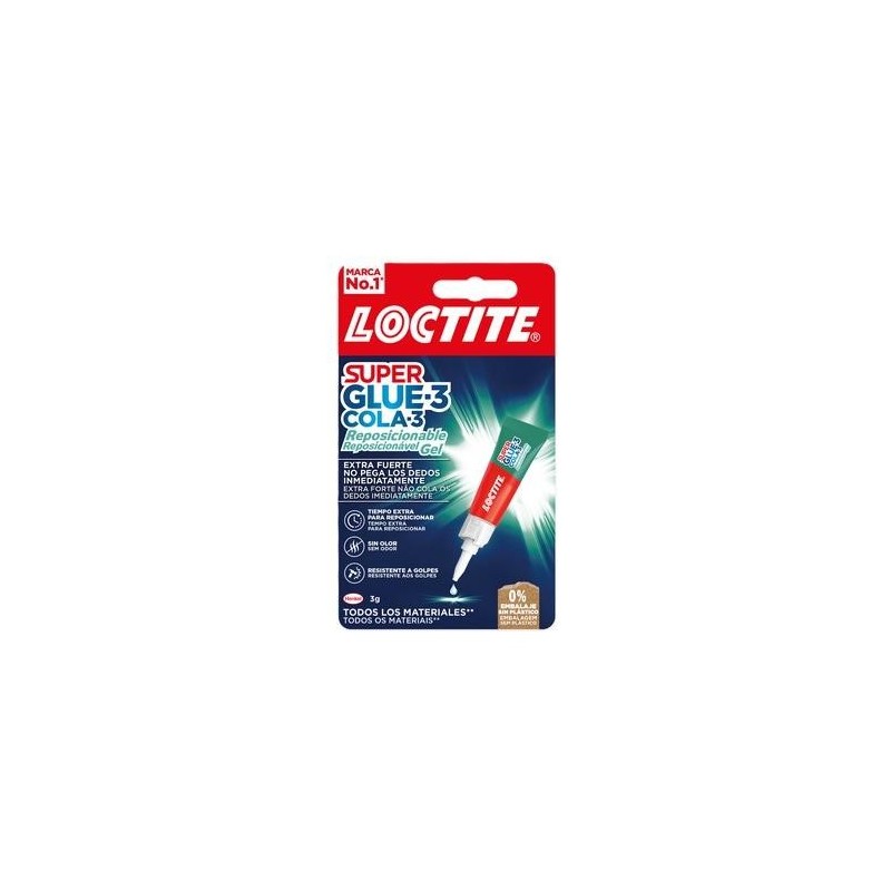 LOCTITE SUPERGLUE-3 REPOSICIONABLE 3 GR 2943113