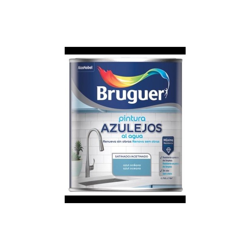 ESMALTE AZULEJOS AGUA SATINADO GRIS GRANITO 750ML