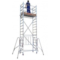 ANDAMIO ALUMINIO C/RUEDAS 75X160CM PACK 2 RS160