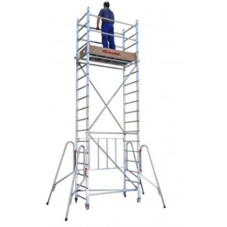 ANDAMIO ALUMINIO C/RUEDAS 75X160CM PACK 4 RS160