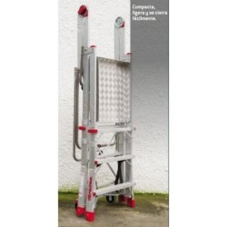 ESCALERA CON PLATAFORMA 3 PELDAÑOS  PLS3